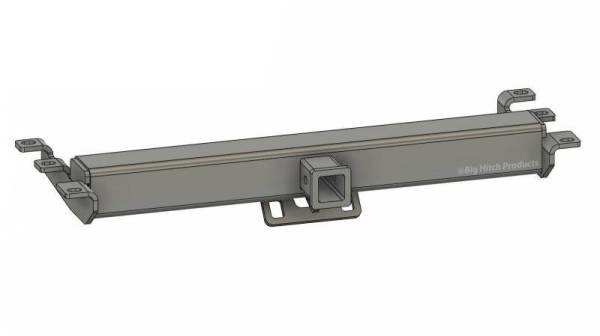 Big Hitch Products - BHP 99-18 GM 1500 Short Box BEHIND Roll Pan 2 inch Hidden Receiver Hitch