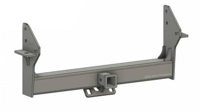 Below Roll Pan Receiver - Big Hitch Products - BHP 10-18 Dodge Short/Long Bed BELOW Roll Pan 2 inch Receiver Hitch